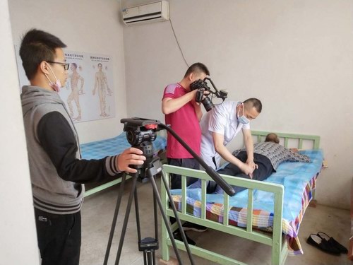 “五絕指針療法”非遺申報片拍攝完成